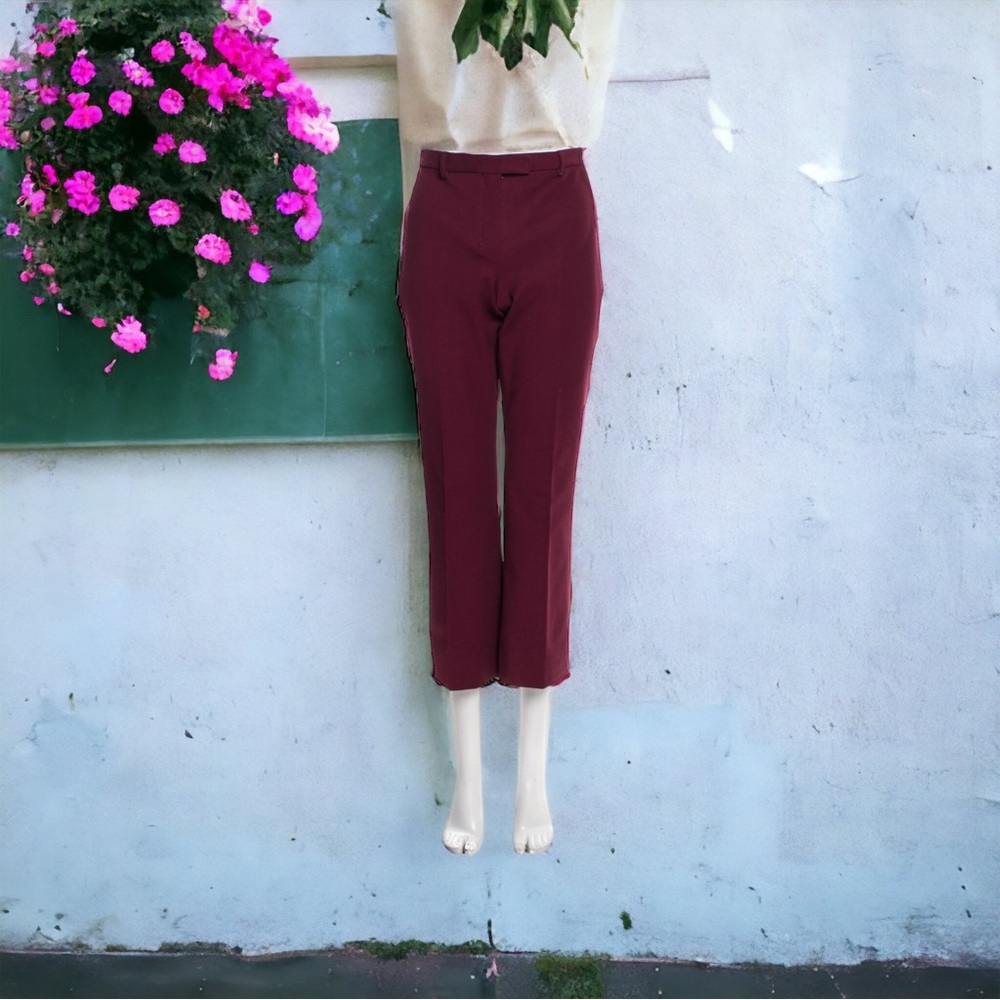 S’Max Mara Trousers, Burgundy, Size 12